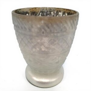 Telys pokal 10cm Frostet glass Mille Moi