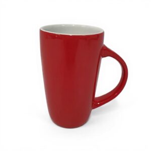Kaffekopp rød/hvit