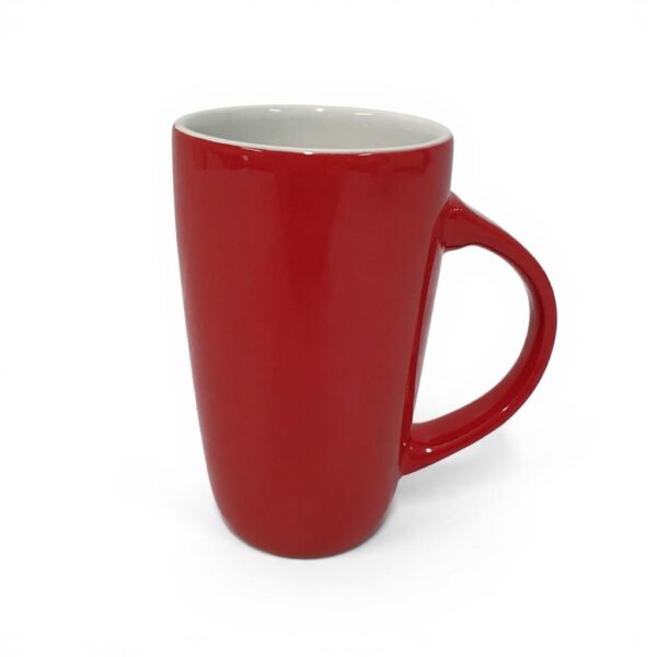 Kaffekopp rød/hvit