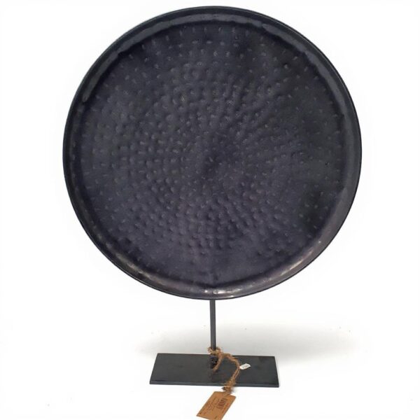Rund dekor matt svart Mille moi 45cm