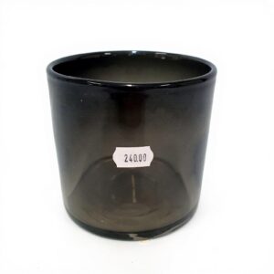 Telys lykt i sotet glass 10cm LAMA