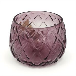 Telys holder rosa mønster Mille Moi