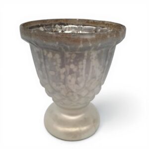 Telys pokal 10cm Frostet glass Mille Moi