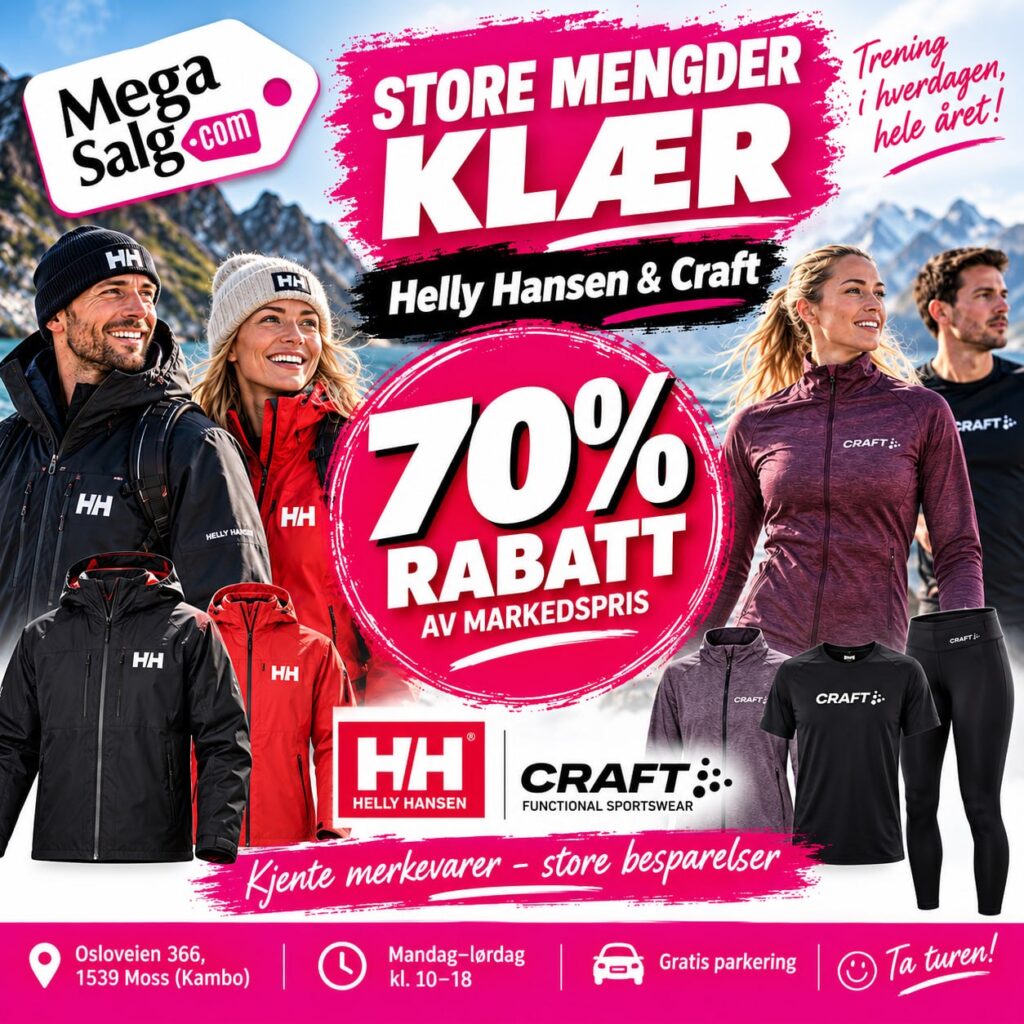 Store mengder klær – kjente merkevarer