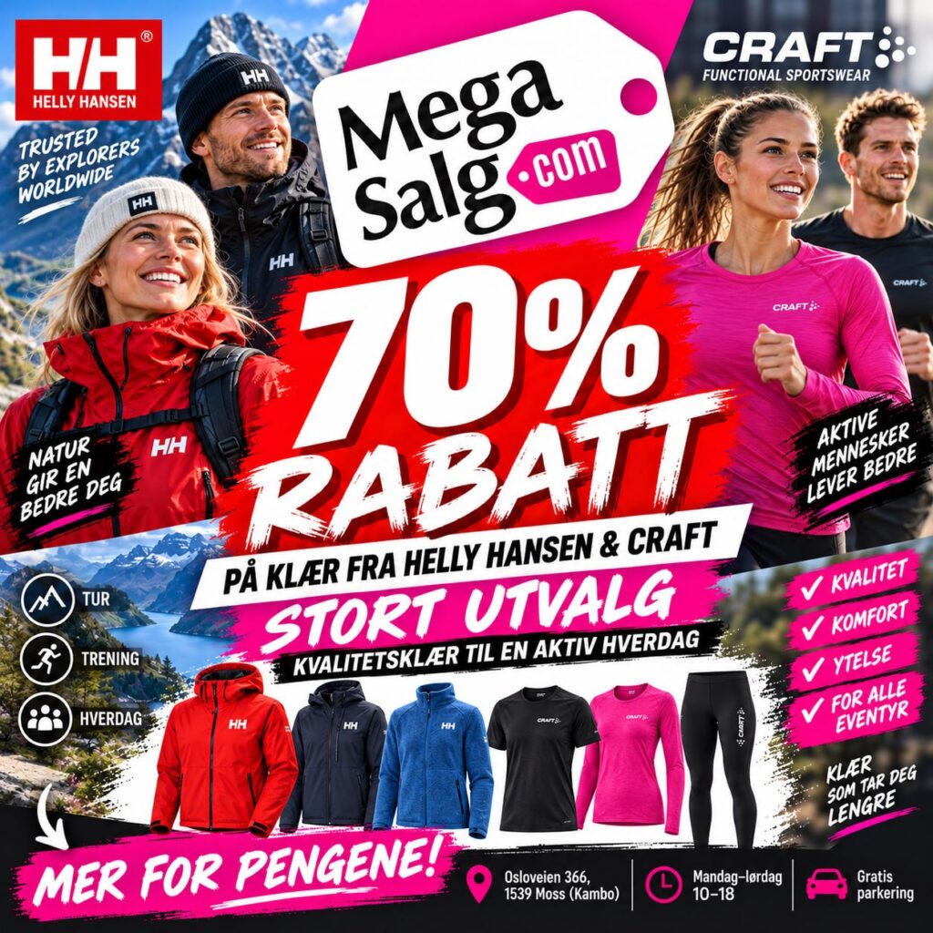 70% rabatt – mer for pengene