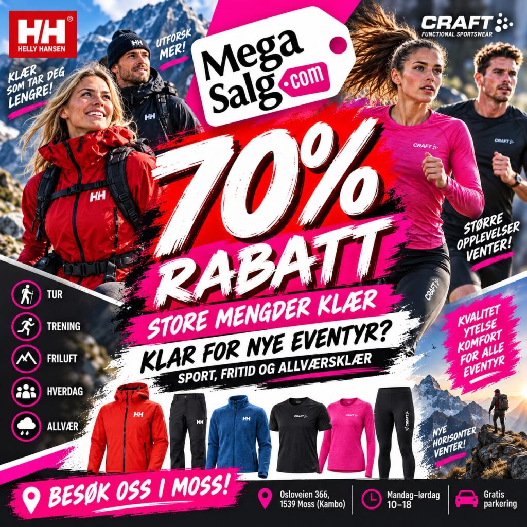 70% rabatt – klar for nye eventyr